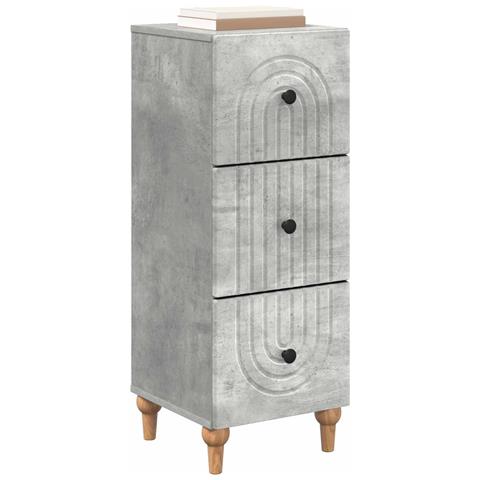 Mobile con Cassetti Grigio Cemento 33 x 34,5 x 90 cm - Foto 2
