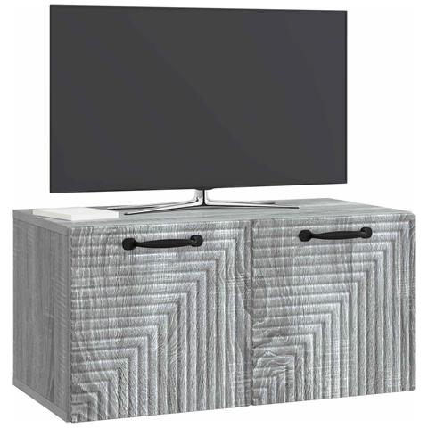 Mobile Porta TV da Muro Grigio Sonoma 59,5 x 31 x 30 cm - Foto 2