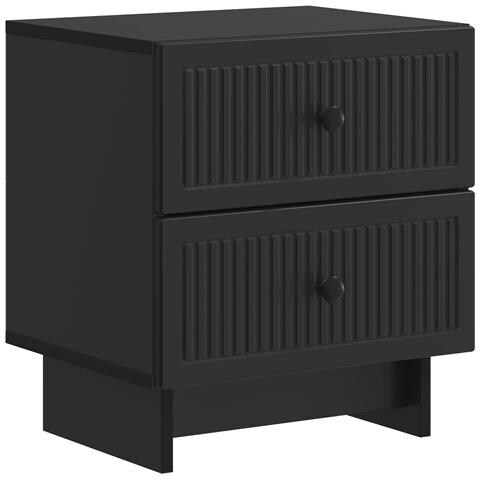 Armadio da Notte Nero 43 x 34,5 x 47,5 cm Legno ingegnerizzato - Foto 1