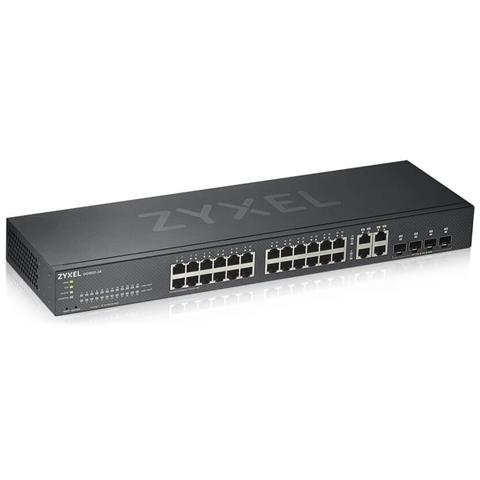 GS1920-24V2 Gestito Gigabit Ethernet (10/100/1000) Nero - Foto 1