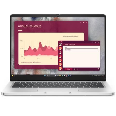 Pro 14 PC14250 Intel Core Ultra 7 255U Computer portatile 35,6 cm (14") Full HD+ 16 GB DDR5-SDRAM 512 GB SSD Wi-Fi 6E (802.11ax) Windows 11 Pro Nordic Platino - Foto 1