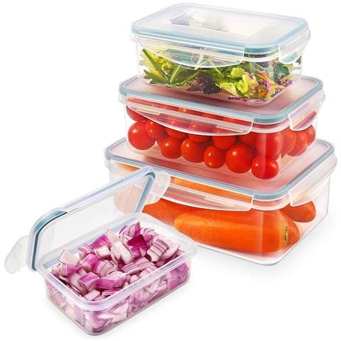 Contenitori alimentari MB-04-4PCS. 4 contenitori con coperchi - Foto 1
