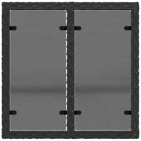 Set di divani 6 pz Nero e Bianco Crema - Foto 2