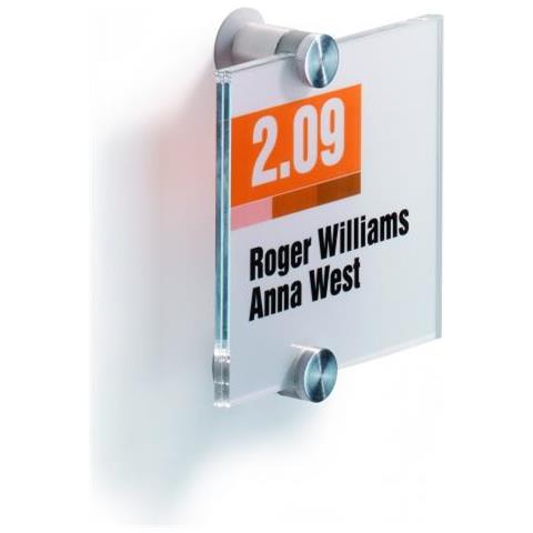 targa per porte / pareti crystal sign 105x105mm durable - Foto 2