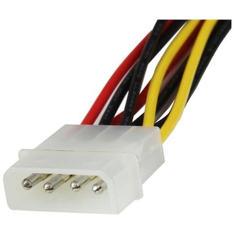 Splitter cavo di alimentazione Y LP4 a 2 SATA Latching ad angolare destro 30 cm- Molex 4 Pin a Dual SATA - Foto 3