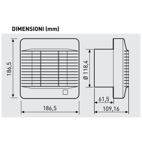 & Palau Sep 5211551600 Aspiratore Elicoidale Da Bagno Edm200 S - Foto 4