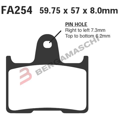 B1r R1825400 Pastiglie Hh Kawa Zx-7rr 96-99post. Fa254hh - Foto 1