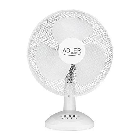 Ad7304 Ventilatore Da Tavolo, Silenzioso, Diametro Esterno 40cm, 3 Velocità, Oscillante 90w Bianco - Foto 1
