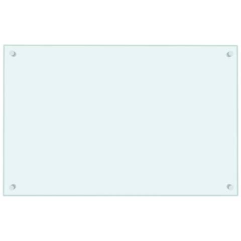 Paraschizzi Per Cucina Bianco 80x50 Cm In Vetro Temperato - Foto 1