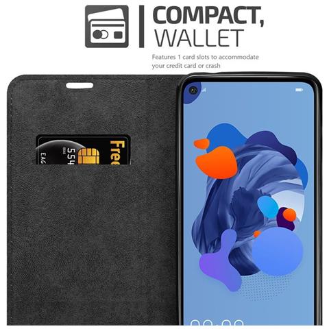 Custodia Compatibile Con Huawei Mate 30 Lite In Bruno Caffè - Coperchio Protettiva Con Chiusura Magnetica, Funzione Stand E Tasca Per Le Carte - Foto 5