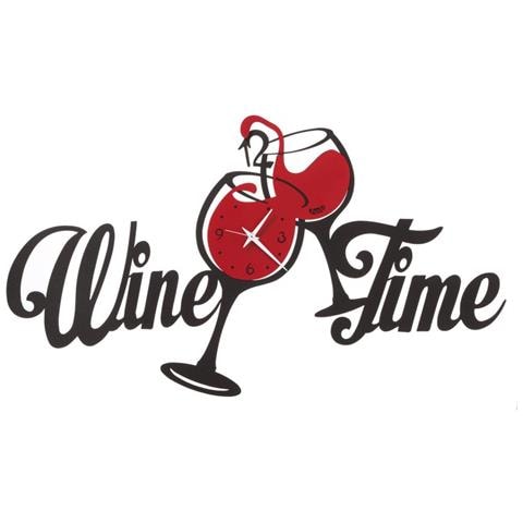 Wine Time, Orologio, - Nero - Foto 1