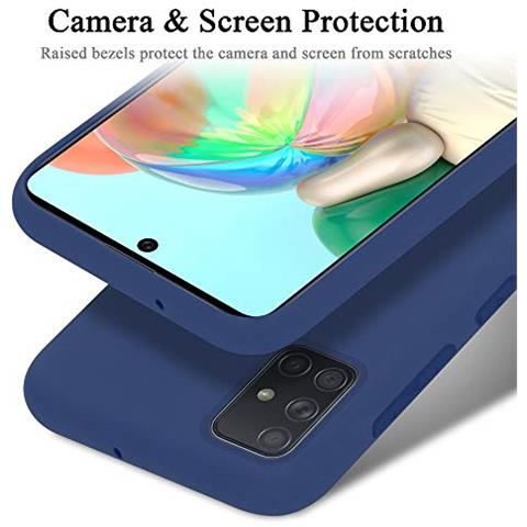 Custodia Compatibile Con Samsung Galaxy A51 In Liquid Blu - Coperchio Protettivo In Silicone Tpu Flessibile - Foto 2
