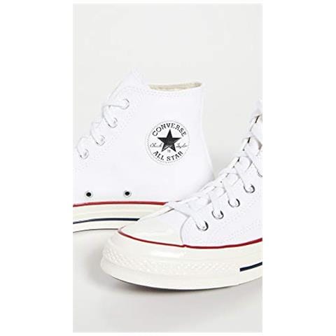 Converse Taylor Chuck 70 Hi, Scarpe Da Ginnastica Basse Unisex-bambini, Multicolore (bianco / garnet / egret 102), 36.5 Eu - Foto 2