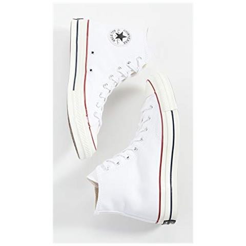 Converse Taylor Chuck 70 Hi, Scarpe Da Ginnastica Basse Unisex-bambini, Multicolore (bianco / garnet / egret 102), 36.5 Eu - Foto 5