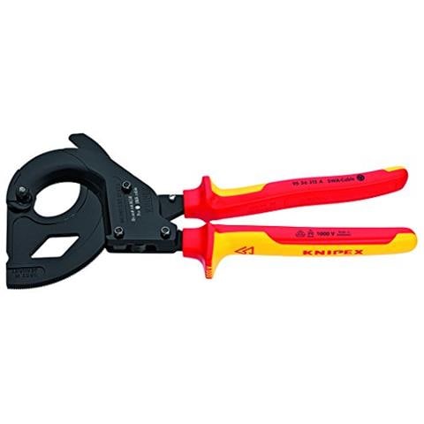 Cesoia Una Cremagliera (sistema A Cricchetto) Per Cavo A Nastro Dacciaio (cavo Swa) Isolamento 1000v (315 Mm) 95 36 315 A - Foto 1