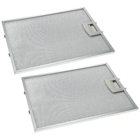 VHBW 2x Filtri Anti-grasso Permanente Compatibile Con Neff D76e21n0/01 D76e21n0gb / 01 D76e34n0/01 D76m23n0/01 Cappa Da Cucina Metallo