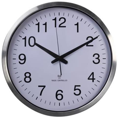 Orologio da Parete 50 cm Bianco e Argento - Foto 1