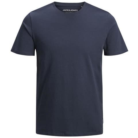 T-shirt A Maniche Corte In Cotone Biologico Blu Navy Uomo - Foto 1