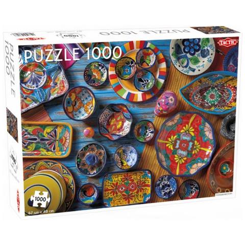 Puzzle Stoviglie Messicane 48 X 67 Cm Cartone 1000 Pezzi - Foto 1