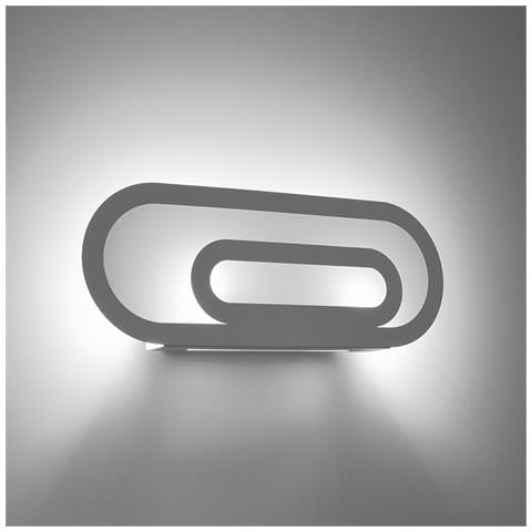 Applique Da Parete Saccon Bianco 150x400x60 Mm Vetro - Foto 1