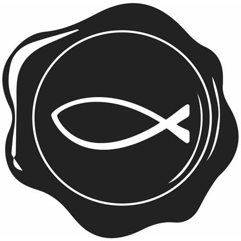 Kit Di Timbro Di Pesce Di Colore Blu Reale - Foto 1