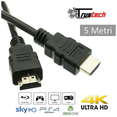 Hdtv5m Cavo Video Hdmi 4k Ultra Hd 2k High Speed 5 Metri - Foto 2