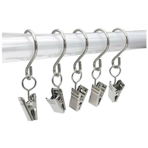 Clip Per Tende Con Ganci A S, Confezione Da 20 Silver - Foto 2