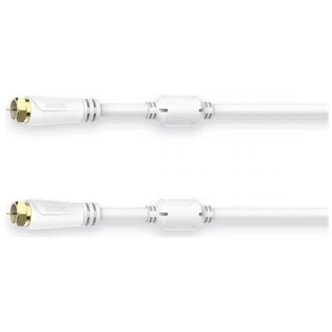 00205254 Cavo Coassiale 7,5 M F Bianco - Foto 1