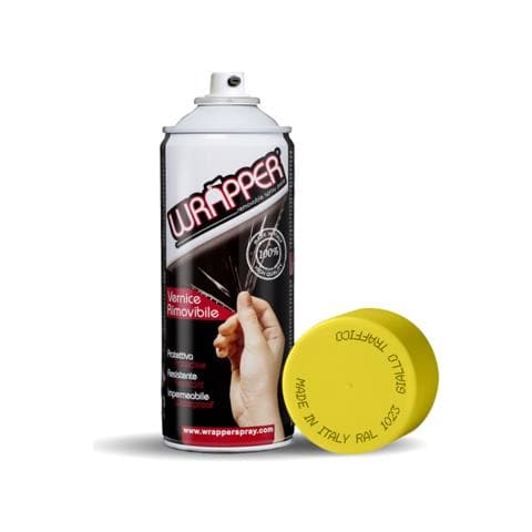 Wrapper, Pellicola Spray Rimovibile, 400 Ml - Giallo Traffico - Ral 1023 - Foto 1