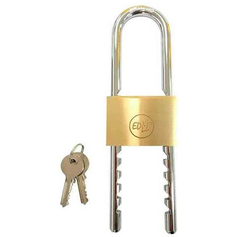 Lucchetto Con Chiave Regolabile Ottone Arco (5-13,5 Cm) - Foto 1