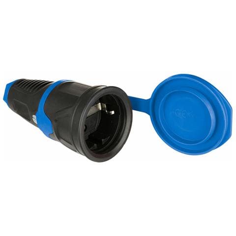 Base Della Spina 57 250 V Con Coperchio Nero 4,8 Mm 16 A Ip54 - Foto 1