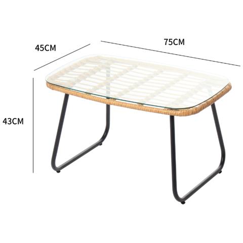 Grenade Set Di Mobili Da Giardino 4 Posti Effetto Rattan - Foto 2