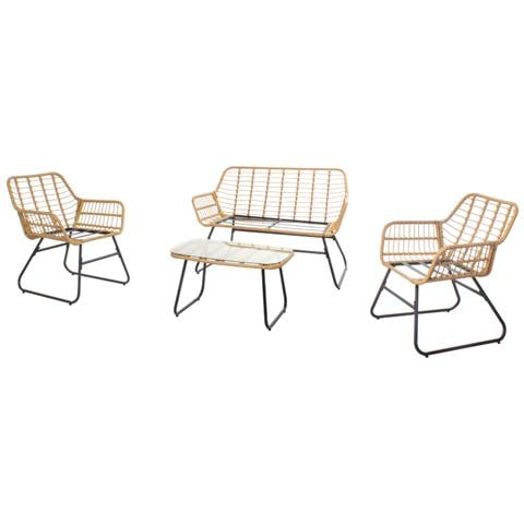 Grenade Set Di Mobili Da Giardino 4 Posti Effetto Rattan - Foto 1