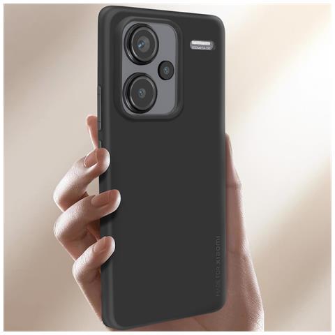Cover Per Xiaomi Redmi Note 13 Pro Plus 5g Silicone Opaco Soft-touch, Nero - Foto 2