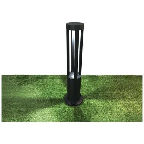 Lampione Da Terra Lampada 12 W Led. Luce Bianca Esterno Giardino Lampioncino Nero - Foto 1