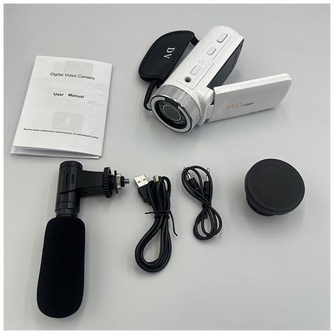 Fotocamera Digitale Hd Con Obiettivo Grandangolare White - Foto 2