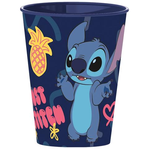 Bicchiere In Plastica Per Bambini Con Grafica Stitch Da 260 Ml - Foto 1