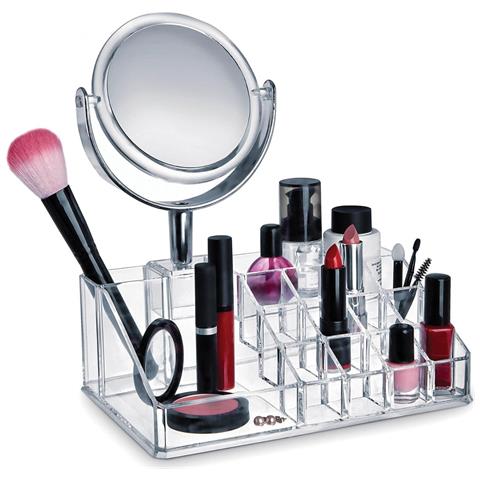 Ordina Trucchi Con Specchio 22,3x15,3xh25cm - Foto 1