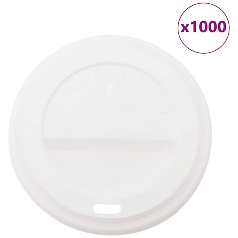 Coperchi Tazze Da Caffè Carta 90 Mm 12oz/16oz 1000 Pz Plastica - Foto 2