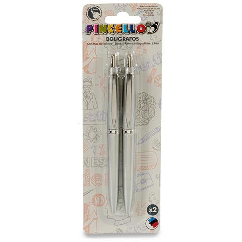 Set 2 Penne A Click Colore Argento - Foto 3