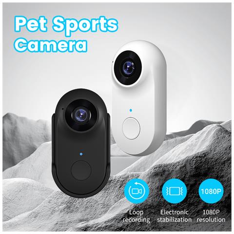 Action Camera Per Animali Domestici Con Scheda Tf Da 32 Gb White - Foto 2