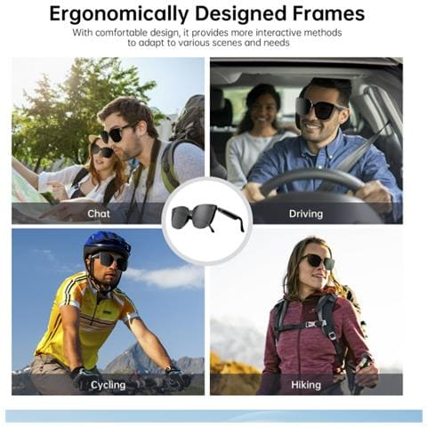 Occhiali Bluetooth Intelligenti Hy-1008: Audio E Video In Uno - Foto 5