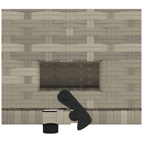 Divano da Giardino con Cuscini 2 Posti Grigio Chiaro Polyrattan - Foto 9