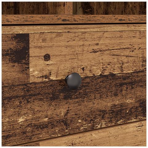 Scrivania con stoccaggio Legno riciclato Legno ingegnerizzato - Foto 9