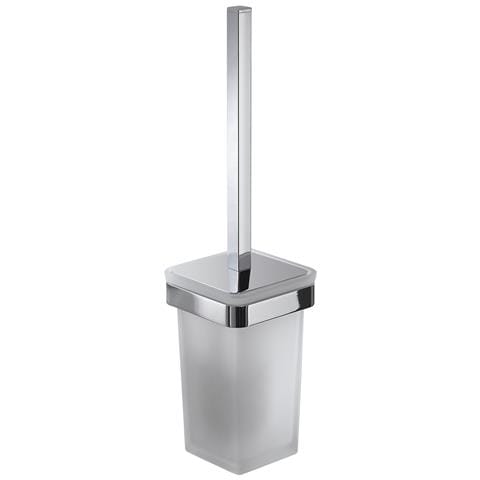 Scopino Wc Con Ciuffo In Setole Da Muro In Ottone E Cromall A810 Serie Samoa Cromato - Foto 1