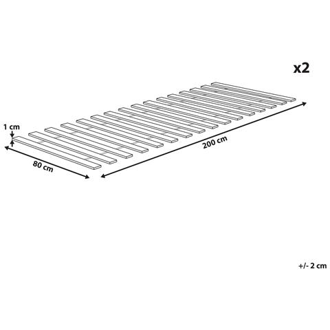 Base Letto A Doghe Blanzac 160 X 200 Cm - Foto 5