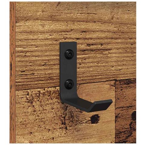 Appendiabiti a muro con specchio Legno vecchio 70 x 10 x 90 cm - Foto 9