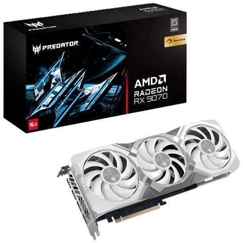 Predator BiFrost Radeon RX 9070 OC 16GB White edition AMD GDDR6 - Foto 1