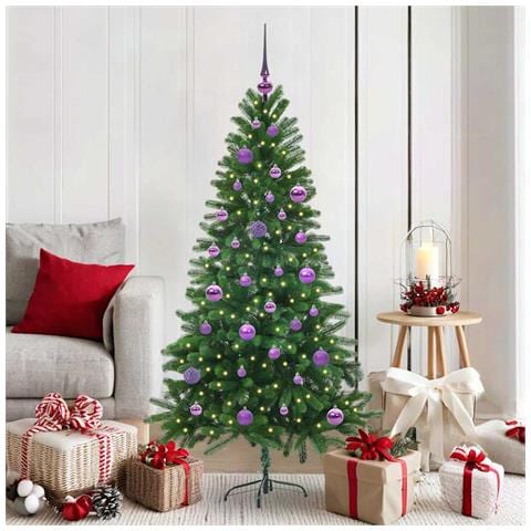 Albero di Natale con 150 LED con supporto Verde 150 cm PE - Foto 2