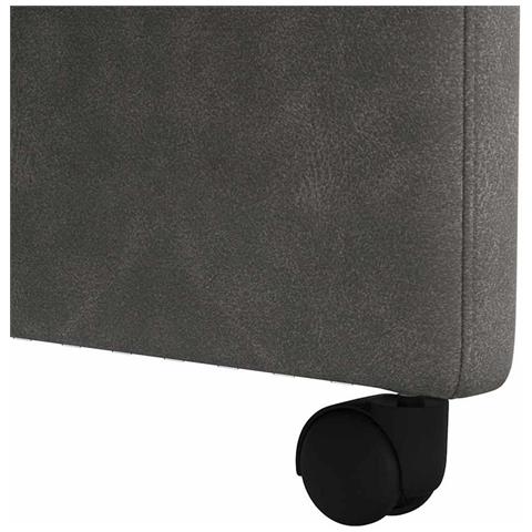 Sedie da Pranzo con Ruote con ruote 2 pcs Nero 57 x 67 x 98 cm - Foto 9